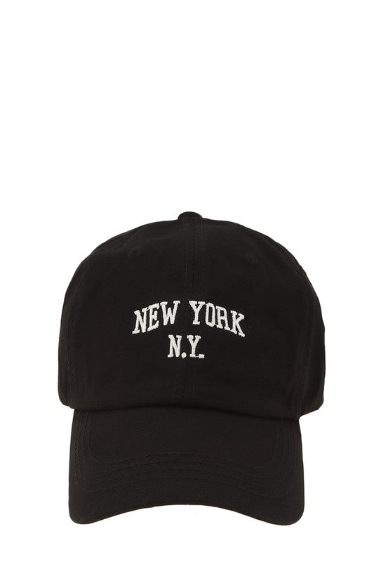 NEW YORK Embroidery Cotton Cap Hat