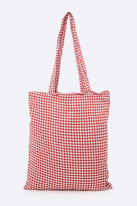MOM Sequin Patch Linen Eco Tote