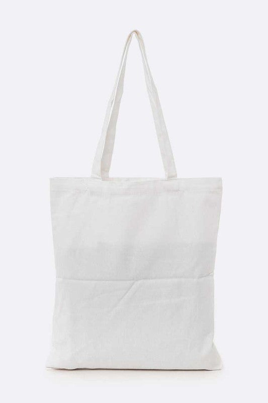 Strawberry Print Cotton Canvas Eco Tote