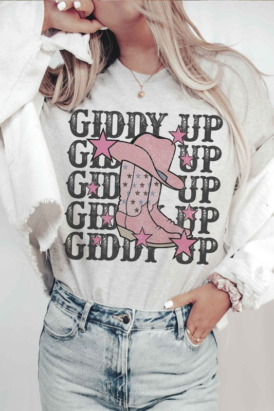 GIDDY UP COWBOY GRAPHIC T-SHIRT