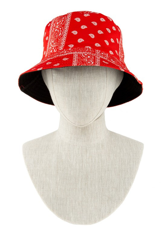 Bandana Print Bucket Hat