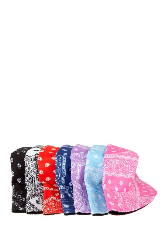 Bandana Print Bucket Hat