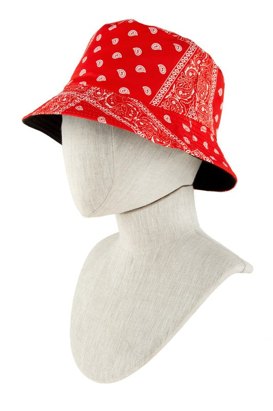 Bandana Print Bucket Hat