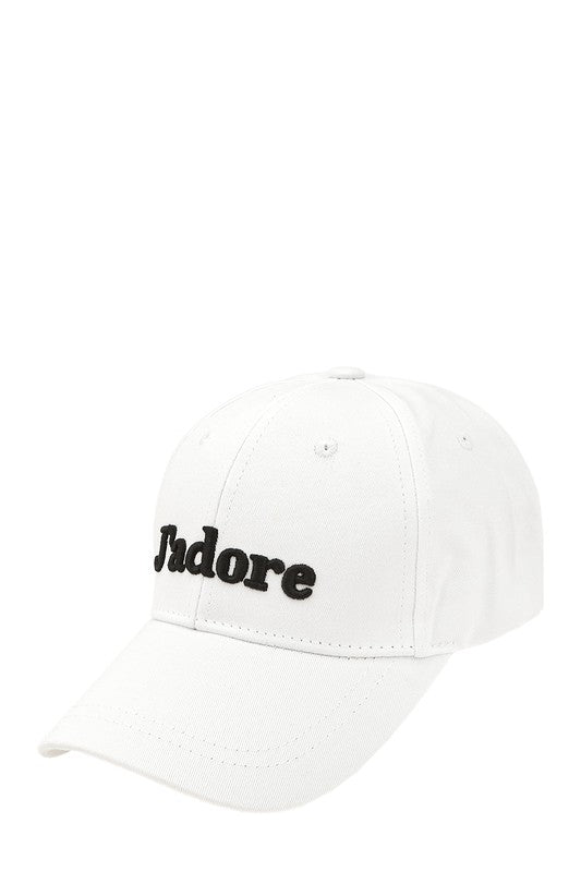 JADORE Embroidery Cotton Cap