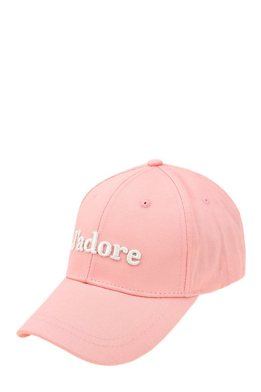 JADORE Embroidery Cotton Cap