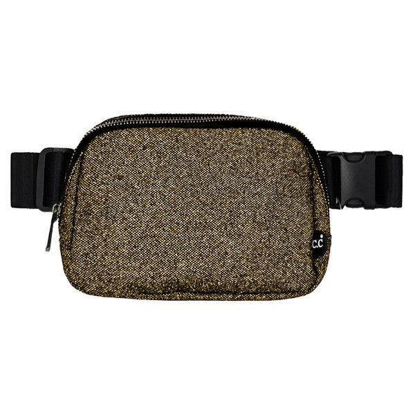 Glitter Tiny Mesh Fanny Pack Waist Bag