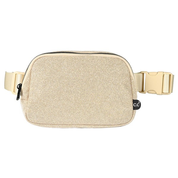 Glitter Tiny Mesh Fanny Pack Waist Bag