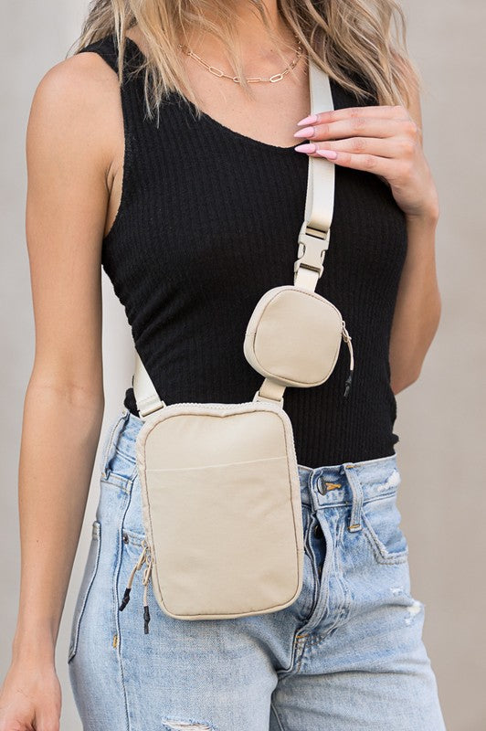 Eva Clippable/ Removable Coin Pouch Crossbody