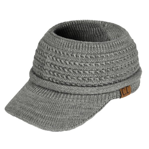 CC Knitted Visor Hat