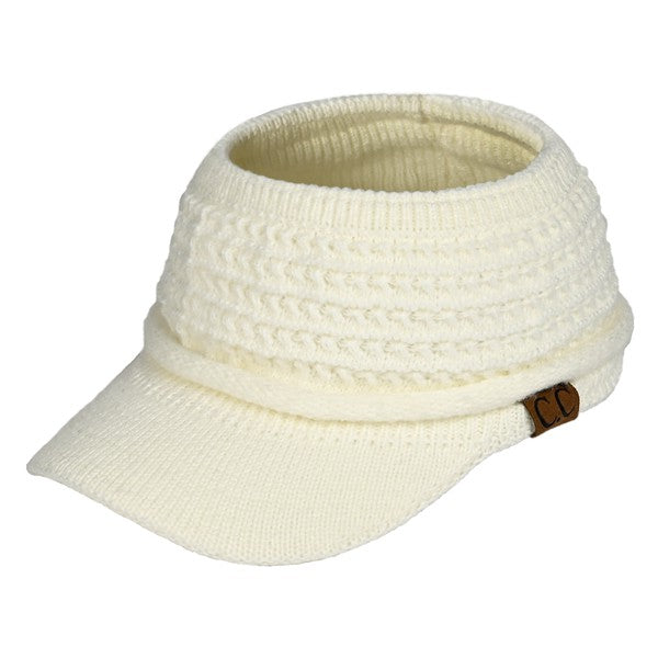 CC Knitted Visor Hat