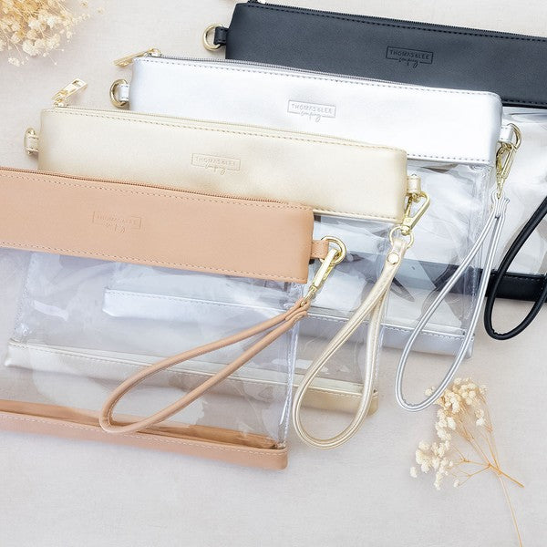 Clear Gameday Wristlet - Stadium Approved