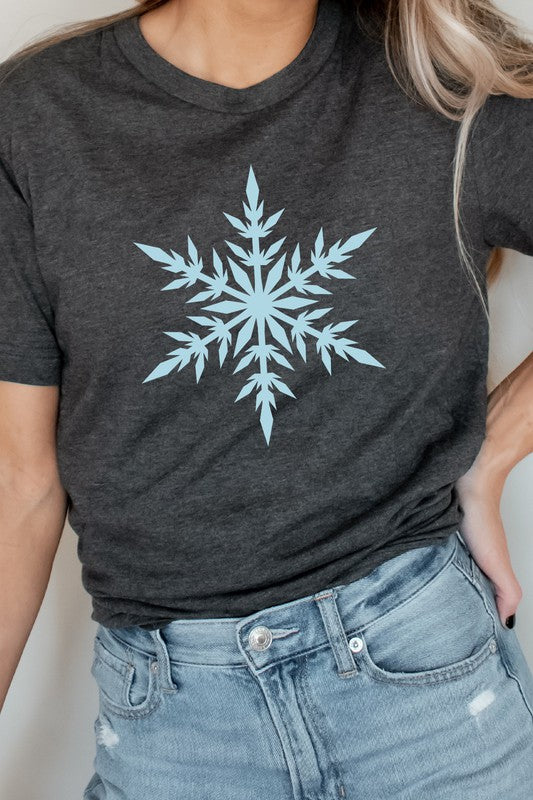 Snowflake Winter Season Freezing Cold Graphic Tee T-Shirt