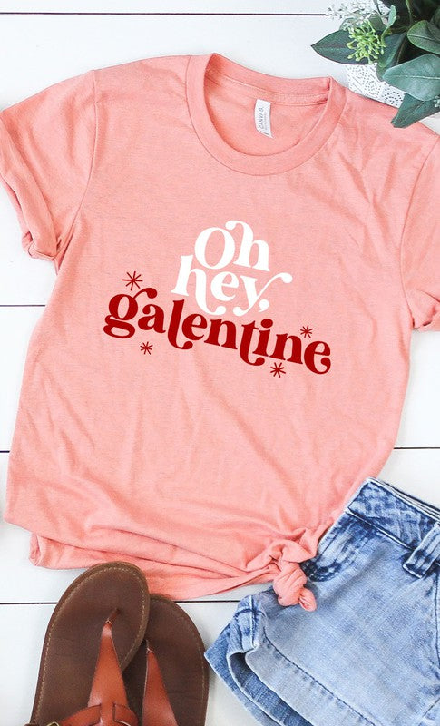 Oh Hey Galentine Graphic Tee T-Shirt PLUS