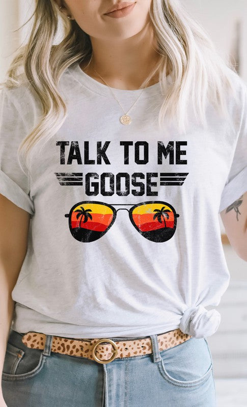 Talk to Me Goose Sunset Graphic Tee T-Shirt