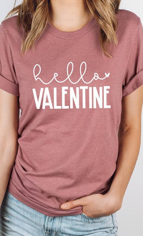 Hello Valentine PLUS SIZE Graphic Tee T-Shirt