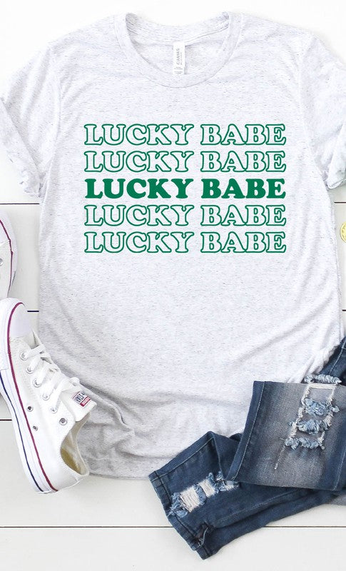 Retro Lucky Babe Graphic Tee T-Shirt PLUS