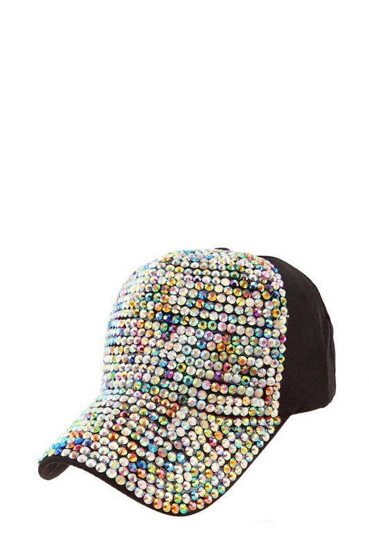 Metal Feel Studded Baseball Cap