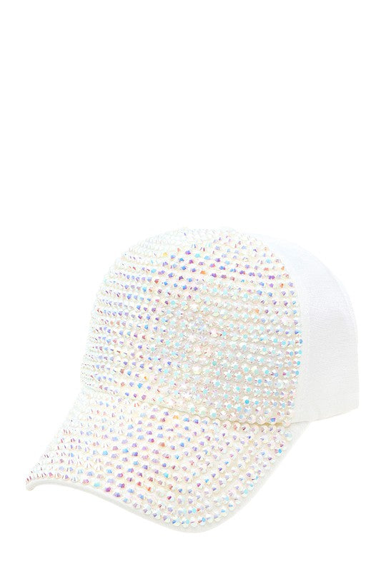 Metal Feel Studded Baseball Cap