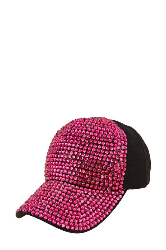 Metal Feel Studded Baseball Cap