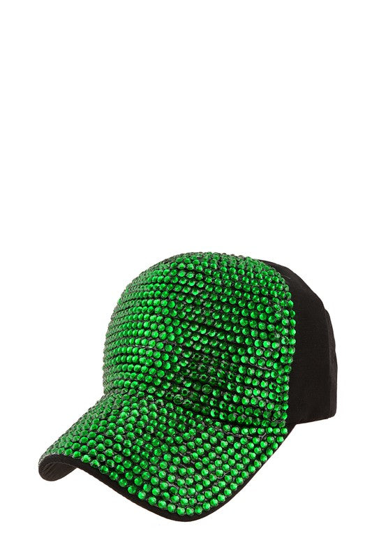 Metal Feel Studded Baseball Cap