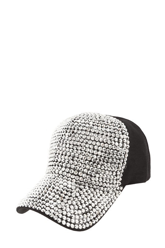 Metal Feel Studded Baseball Cap