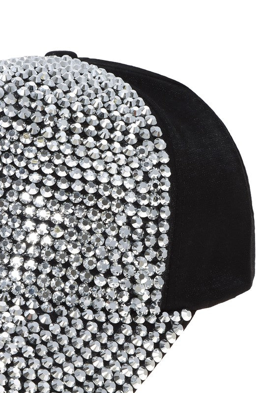 Metal Feel Studded Baseball Cap