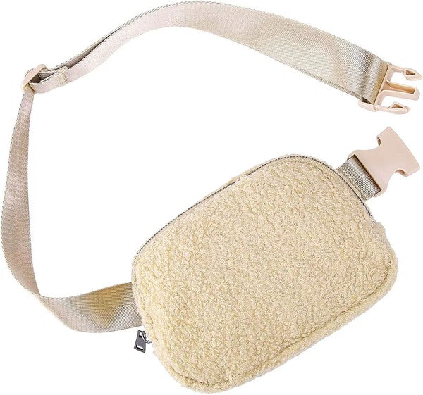 Lola Boucle Sherpa Sling/Belt Bag