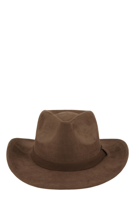 Fedora Faux Suede Cowboy Hat