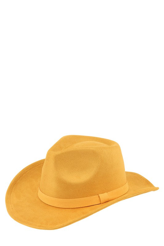 Fedora Faux Suede Cowboy Hat