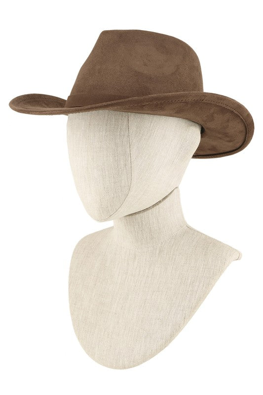 Fedora Faux Suede Cowboy Hat