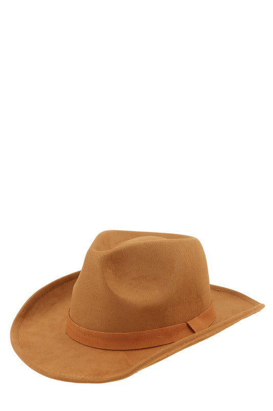 Fedora Faux Suede Cowboy Hat