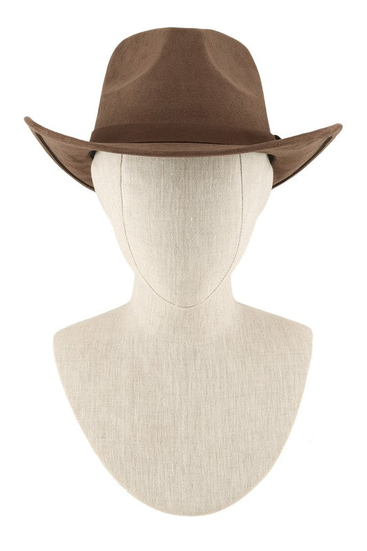 Fedora Faux Suede Cowboy Hat