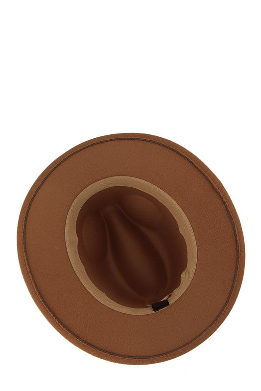 Basic Buckle Fedora Hat