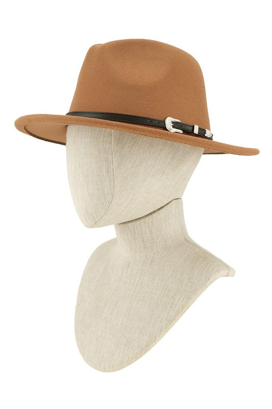 Basic Buckle Fedora Hat