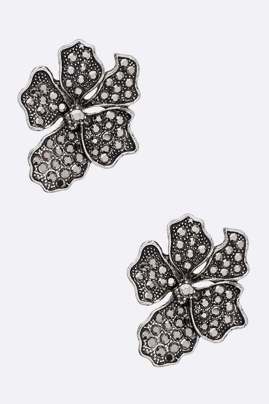 Crystal Flower Fashion Earrings