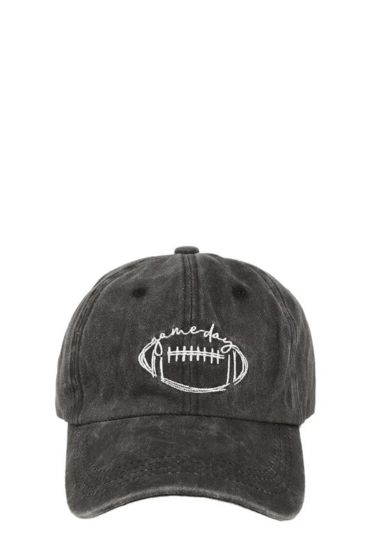 Rugby ball Embroidery Cap