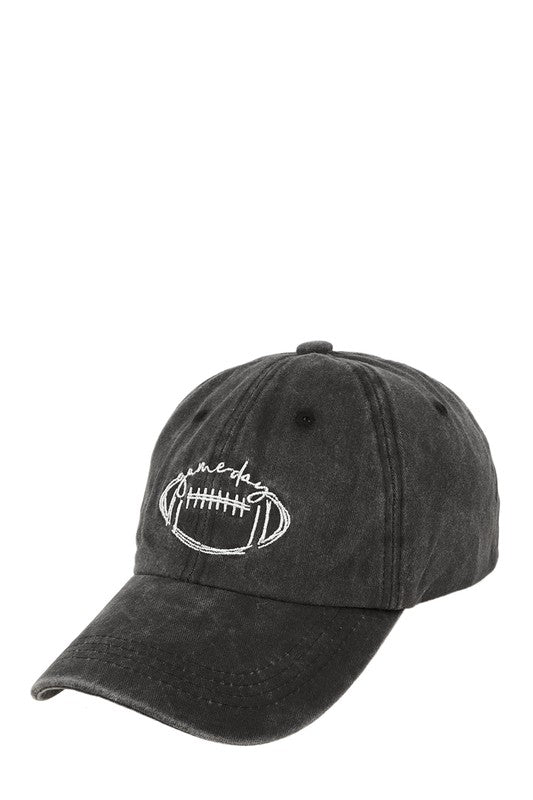 Rugby ball Embroidery Cap