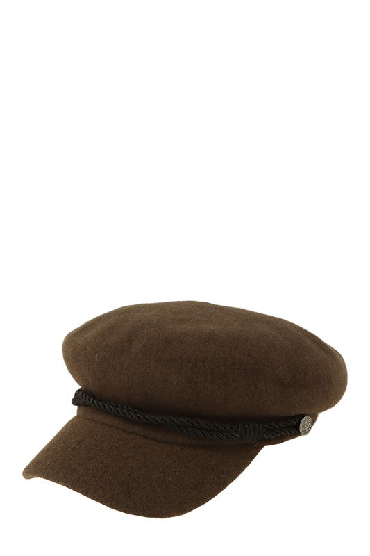 Twisted String Decorated  Beret