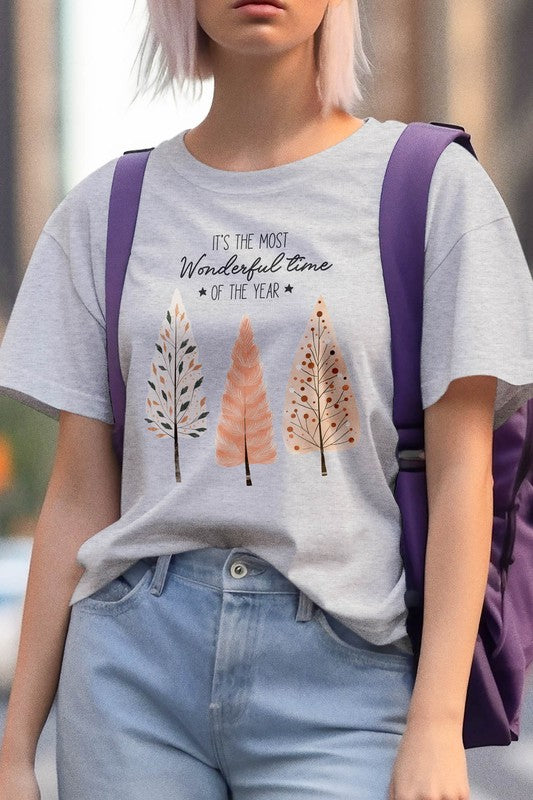 Hand-Drawn Christmas Tree Graphic Tee