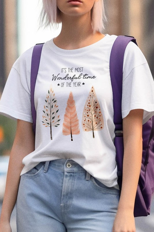 Hand-Drawn Christmas Tree Graphic Tee