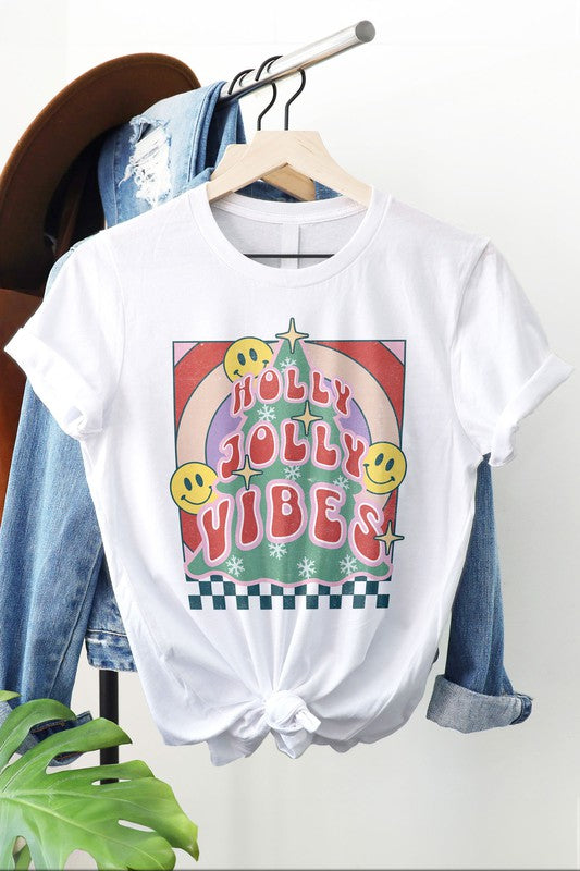 Holly Jolly Vibes Graphic Tee