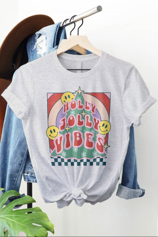 Holly Jolly Vibes Graphic Tee