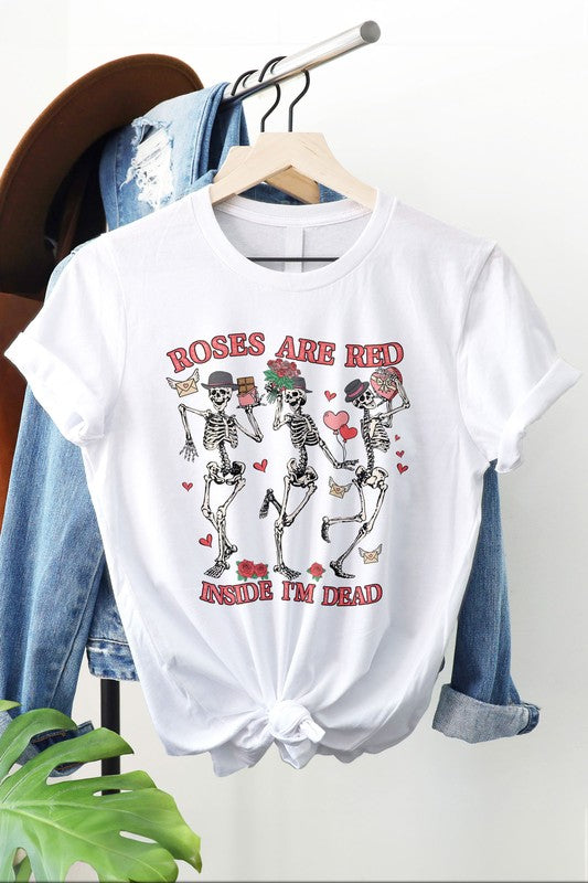 Skeletons Dancing, Valentines Day Graphic Tee