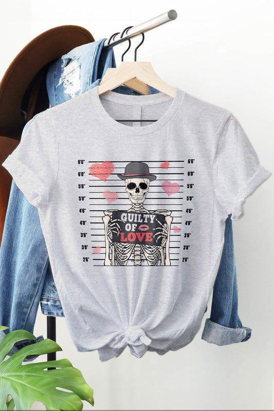 Skeleton, Valentines Day Graphic Tee