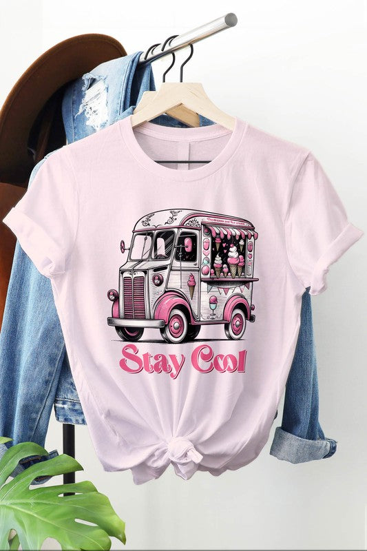 Retro Ice Cream Van Valentine Graphic Tee