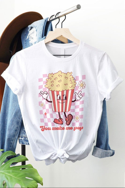 You Make Me Pop Valentine's Day Graphic Tee