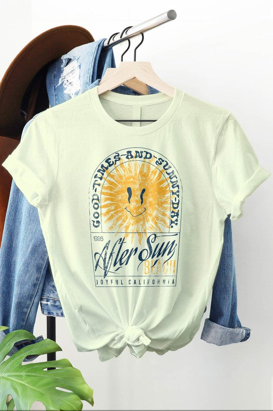 After Sun Beach, Joyful California Graphic Tee