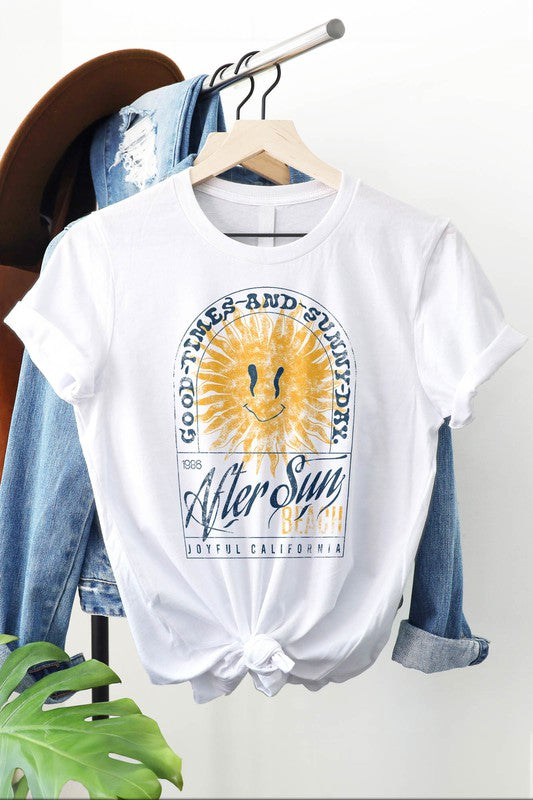 After Sun Beach, Joyful California Graphic Tee