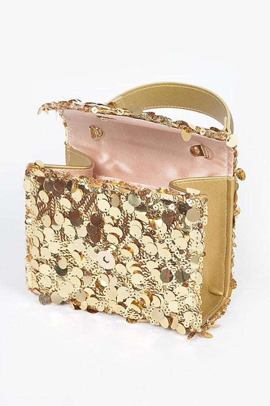 Large Sequins Crossbody Swing Bag