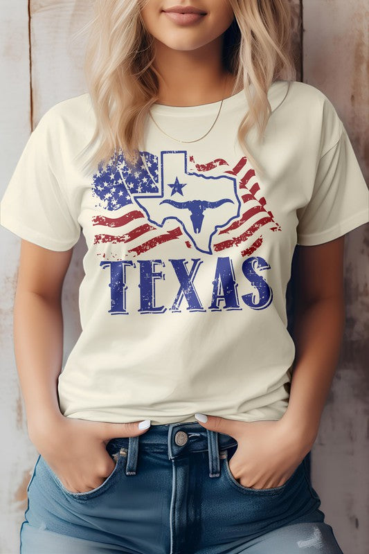 Texas USA Flag,  Graphic Tee